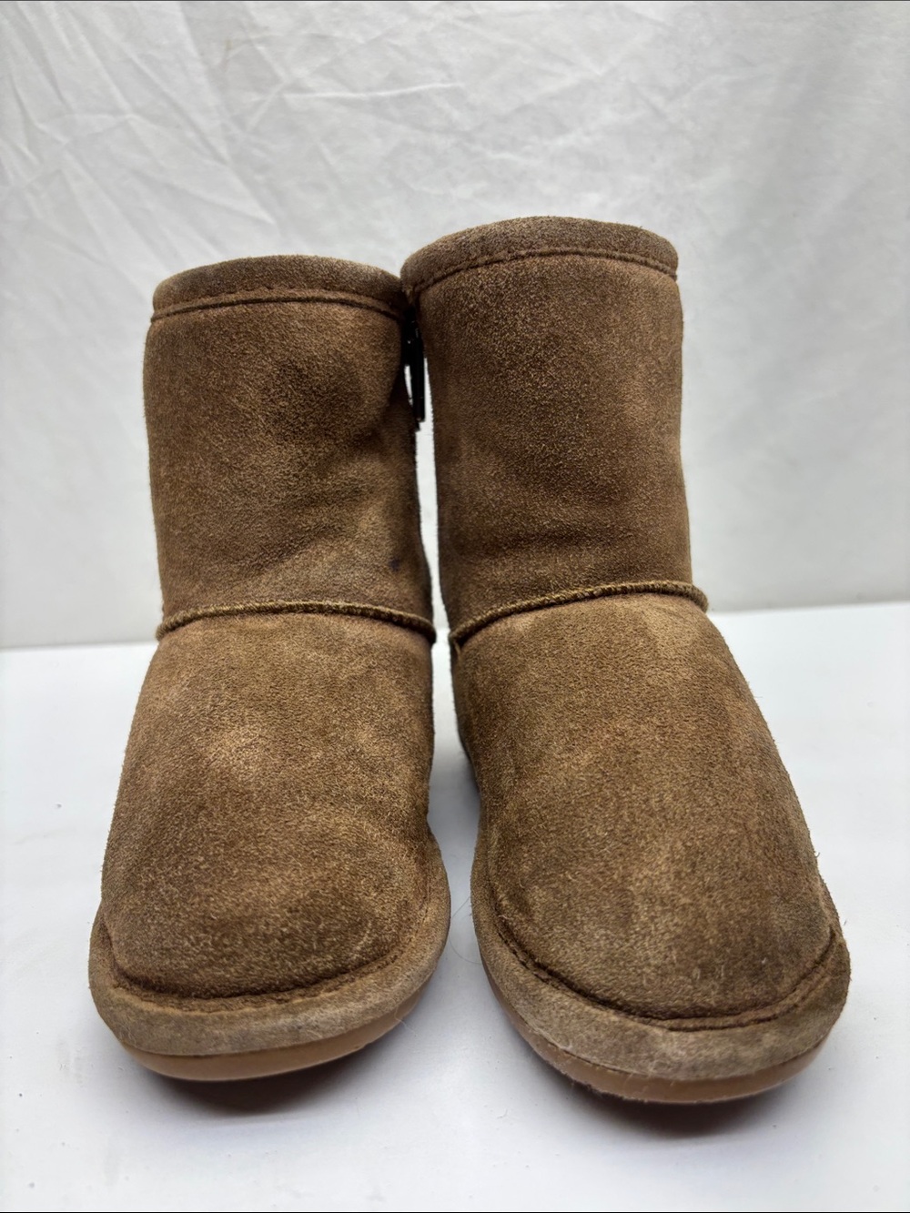 BearPaw Kids Brown Suede Winter Boots, SZ 10 toddler girl, box 2G